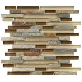 Sierra Piano Brixton 3-4 Inch Glass and Stone Mosaic Wall Tile